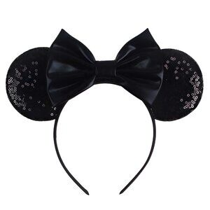 Mouse Ears Headbands Shiny Bow Mouse Ears Headband Glitter Party Princess Decora
